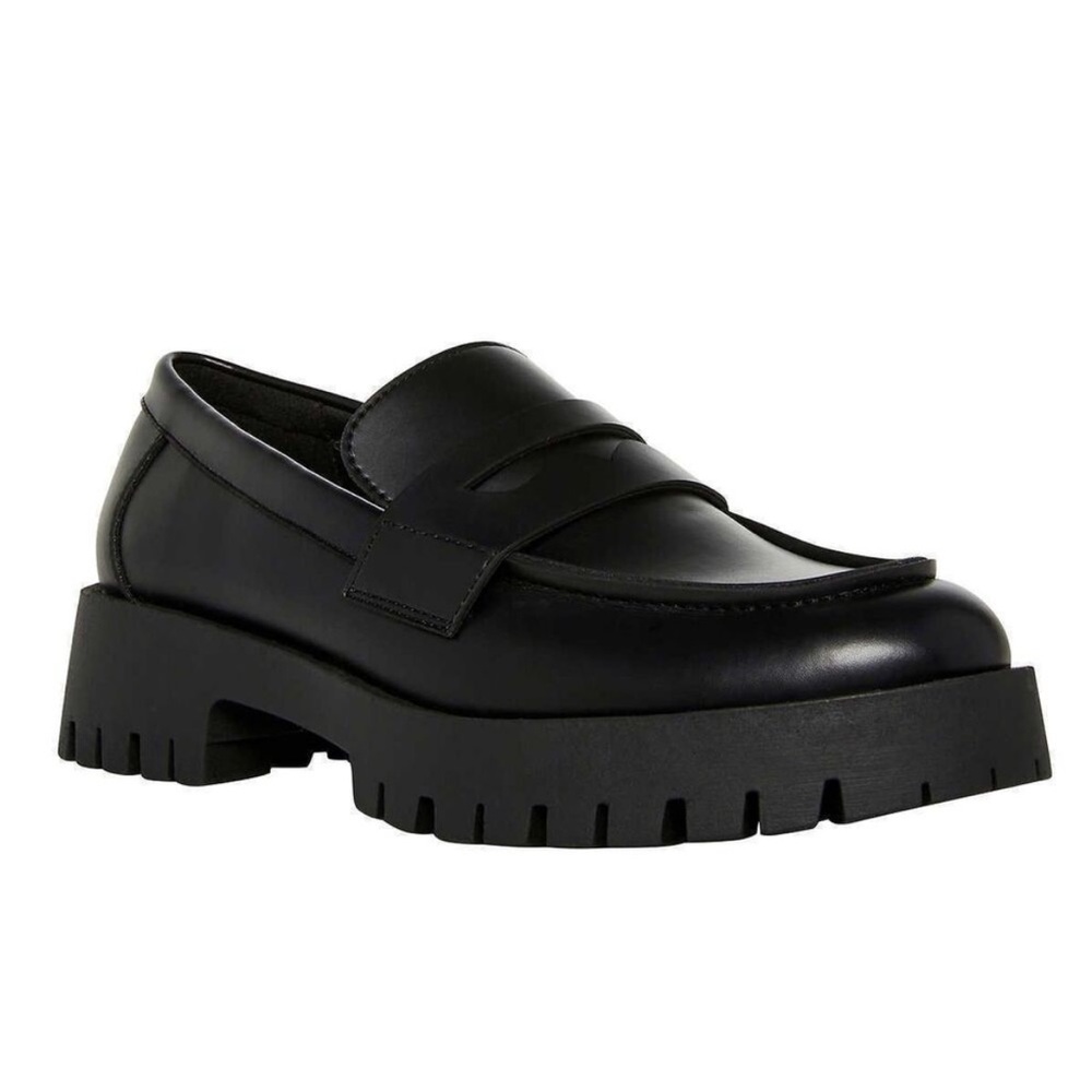 Steve Madden Black Chunky Loafers